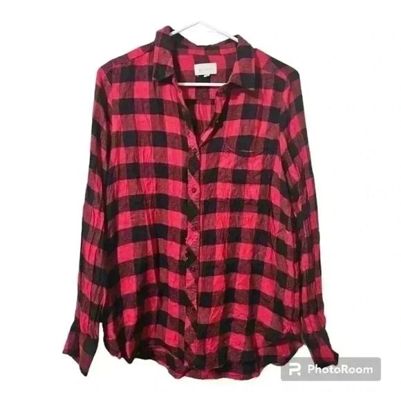 Womens red and black flannel! - Picture 1 of 4